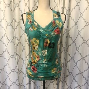 American Rag Turquoise w/flower tank